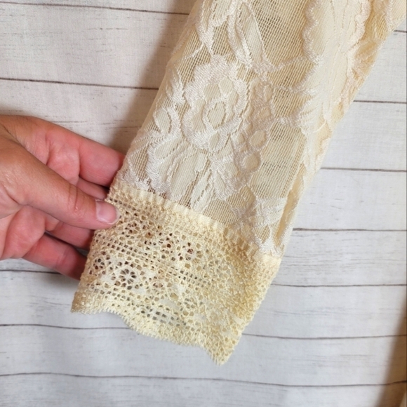 FREE PEOPLE Lacey Affair Dress in Ivory, sz Small - Picture 5 of 16